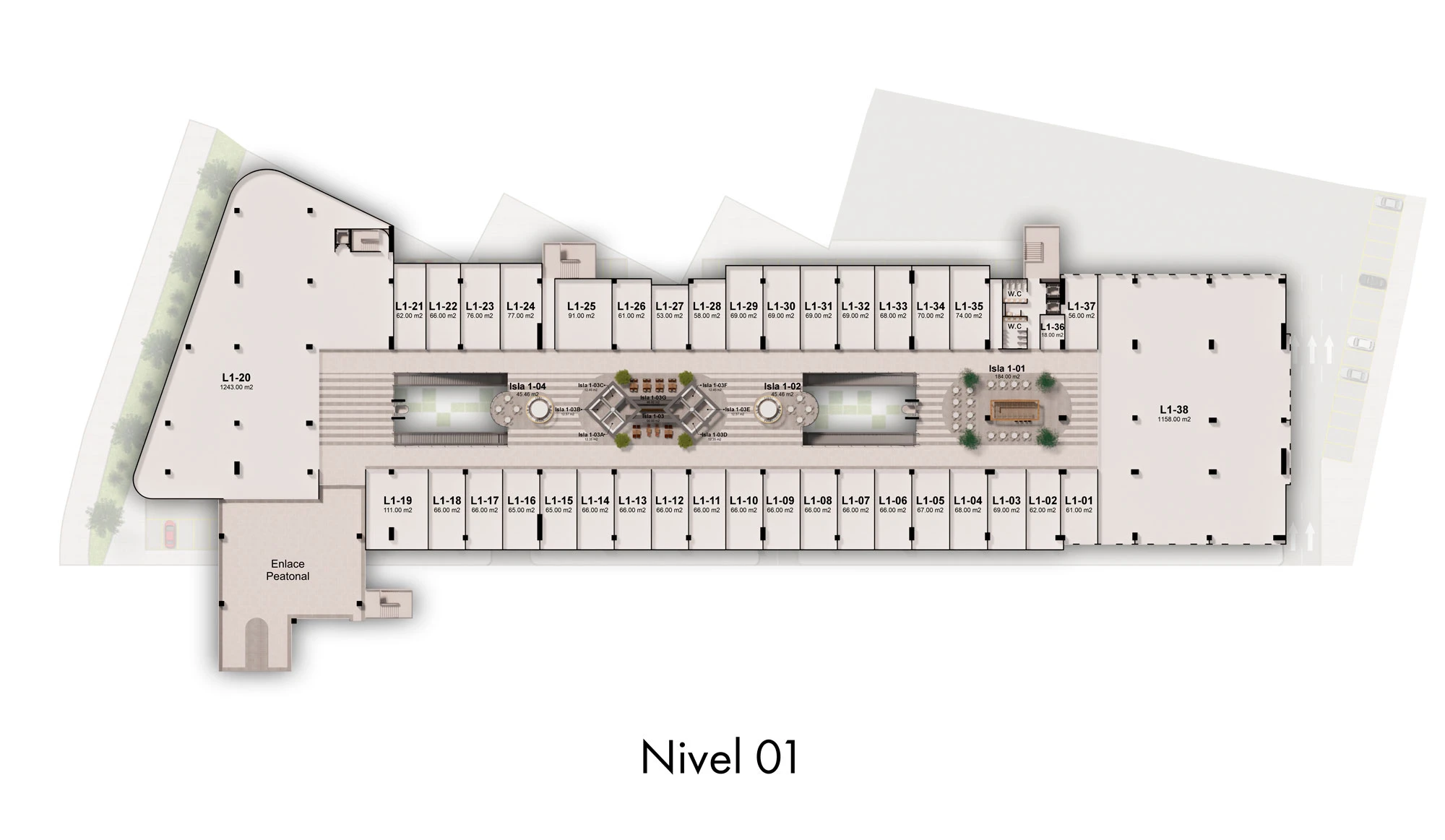plano ampliación la estación Ibagué nivel 1