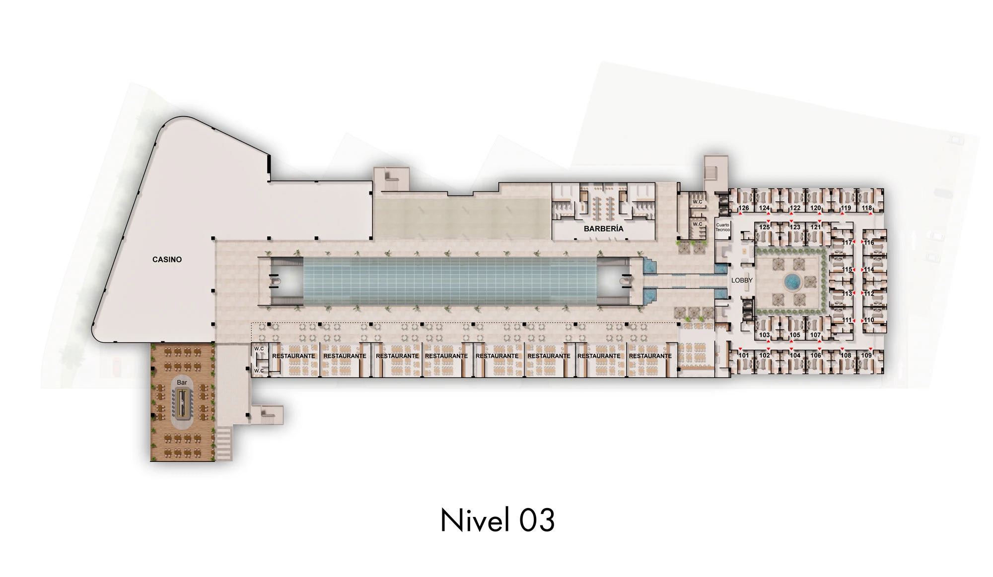 plano ampliación la estación Ibagué nivel 3